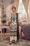 3pc Lawn With Voile Dupatta - NV01D05-S - NOOSH