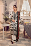 3pc Lawn With Voile Dupatta - NV01D05-S - NOOSH