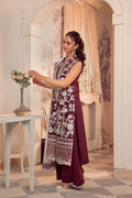 3pc Lawn With Voile Dupatta - NV01D12 - NOOSH